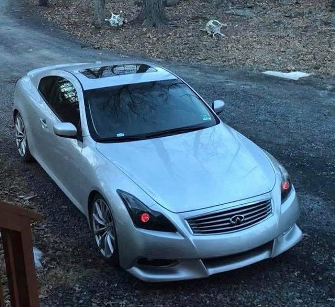 Fits 2008-2015 Infiniti G37 Q60 Coupe Projector Headlights Black RGB