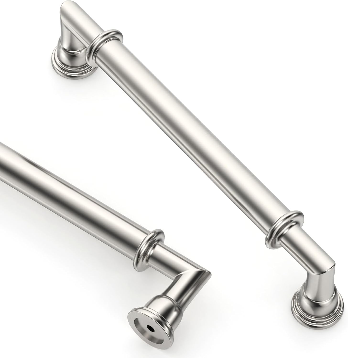 Asidrama 10 Pack 5 Inch(128mm) Brushed Satin Nickel Kitchen Cabinet Handles Asidrama 10 Pack 5 Inch(128mm) Brushed Satin Nickel Kitchen Cabinet Handles