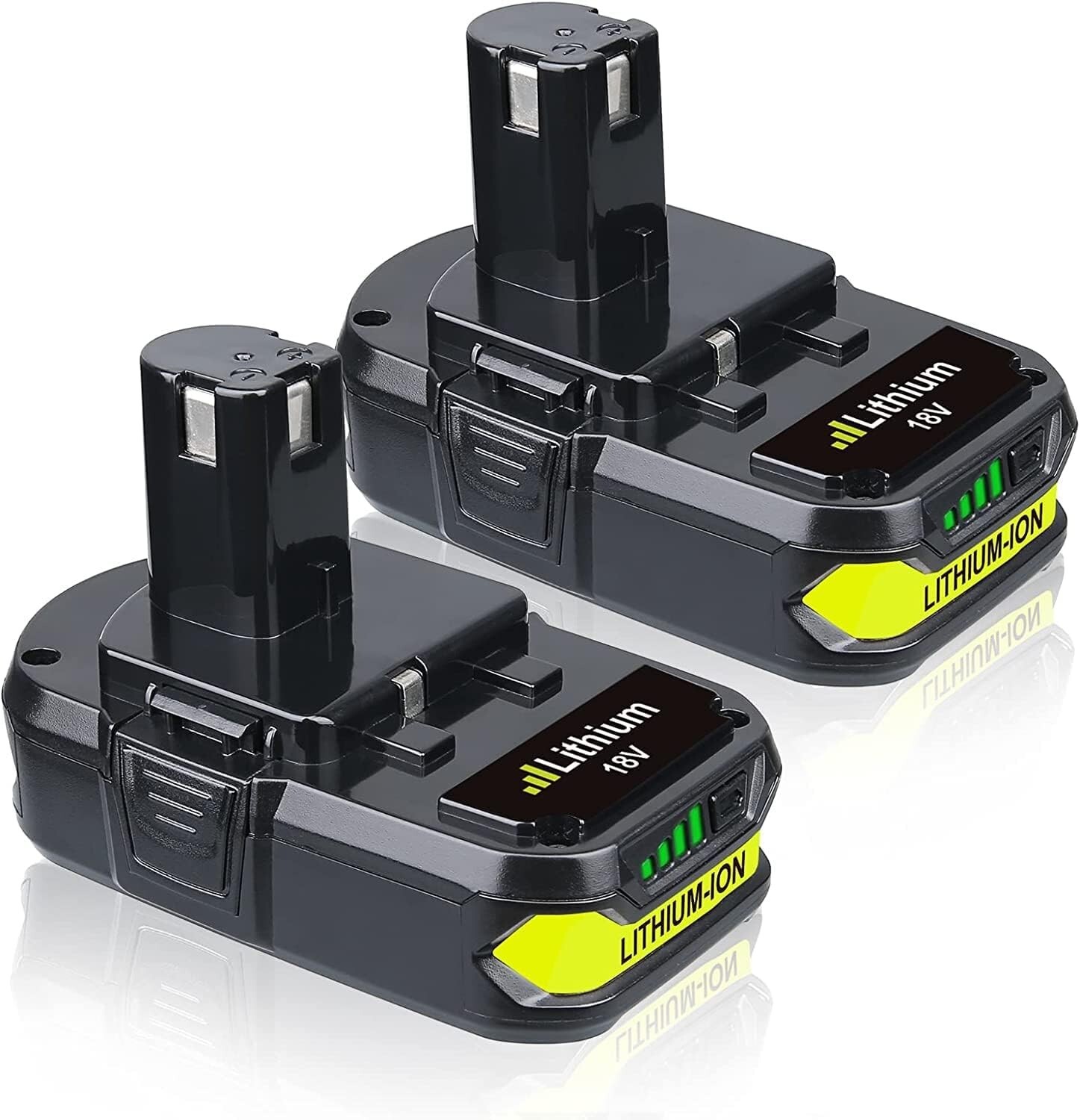 2 Pack 3.5AH 18V High Capacity Lithium-ion Battery P 103 compatible 2 Pack 3.5AH 18V High Capacity Lithium-ion Battery P 103 compatible