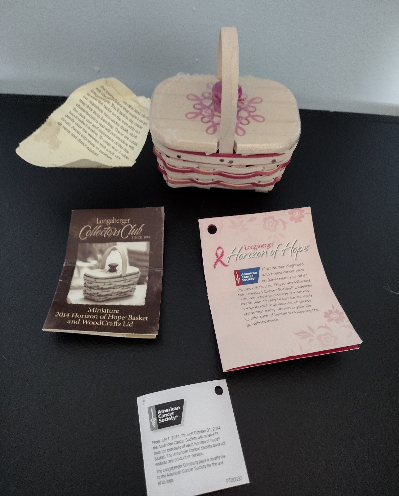 Longaberger Collectors Club Mini Horizon of Hope (NEW) Longaberger Collectors Club Mini Horizon of Hope (NEW)