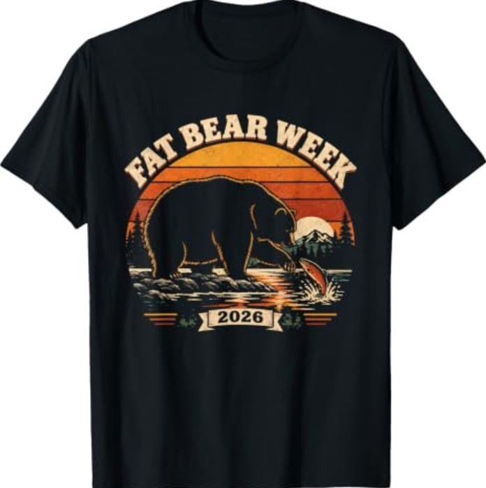 Vintage Retro Grizzly Bear Lovers Fat Bear Week 2026 T-Shirt Vintage Retro Grizzly Bear Lovers Fat Bear Week 2026 T-Shirt