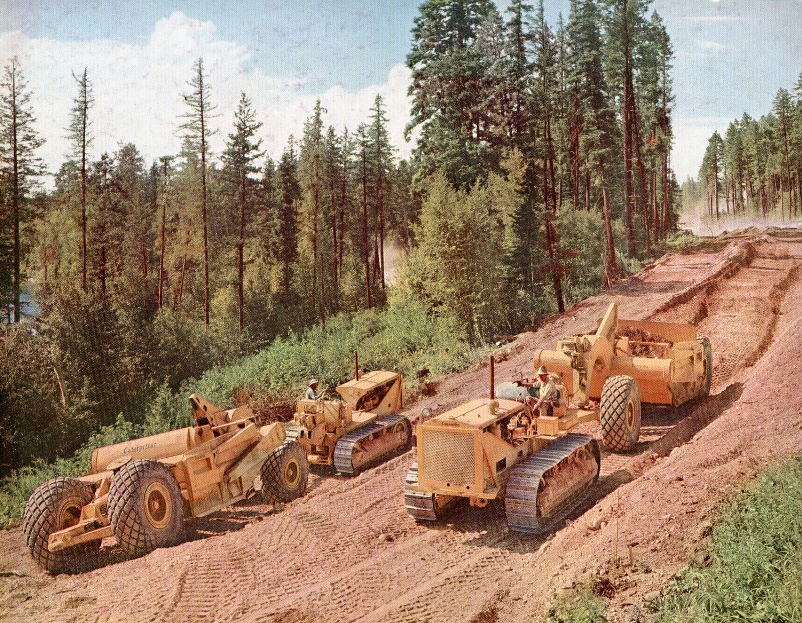 1940s Caterpillar on the job  | POSTER 24X 36\