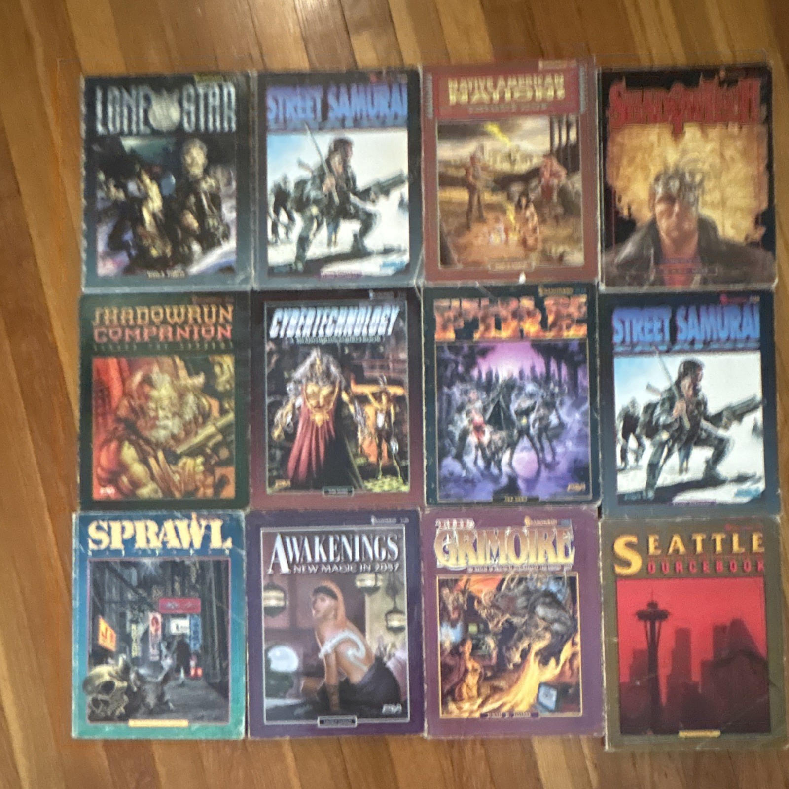 FASA Shadowrun RPG Sourcebook Lot: Street Samurai, Shadowtech, Seattle, Grimoire FASA Shadowrun RPG Sourcebook Lot: Street Samurai, Shadowtech, Seattle, Grimoire