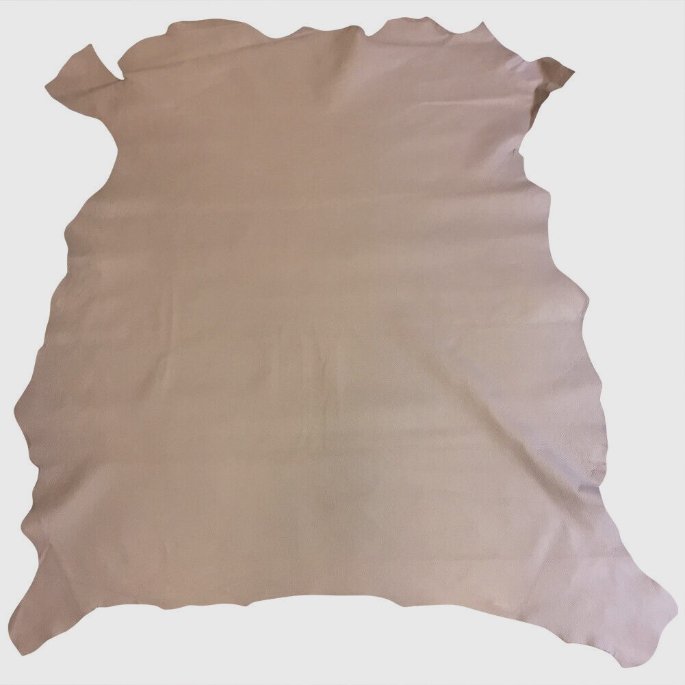 Beige Gray Leather Hides Pebble Finish Thin Crafting Material Upholstery Fabric