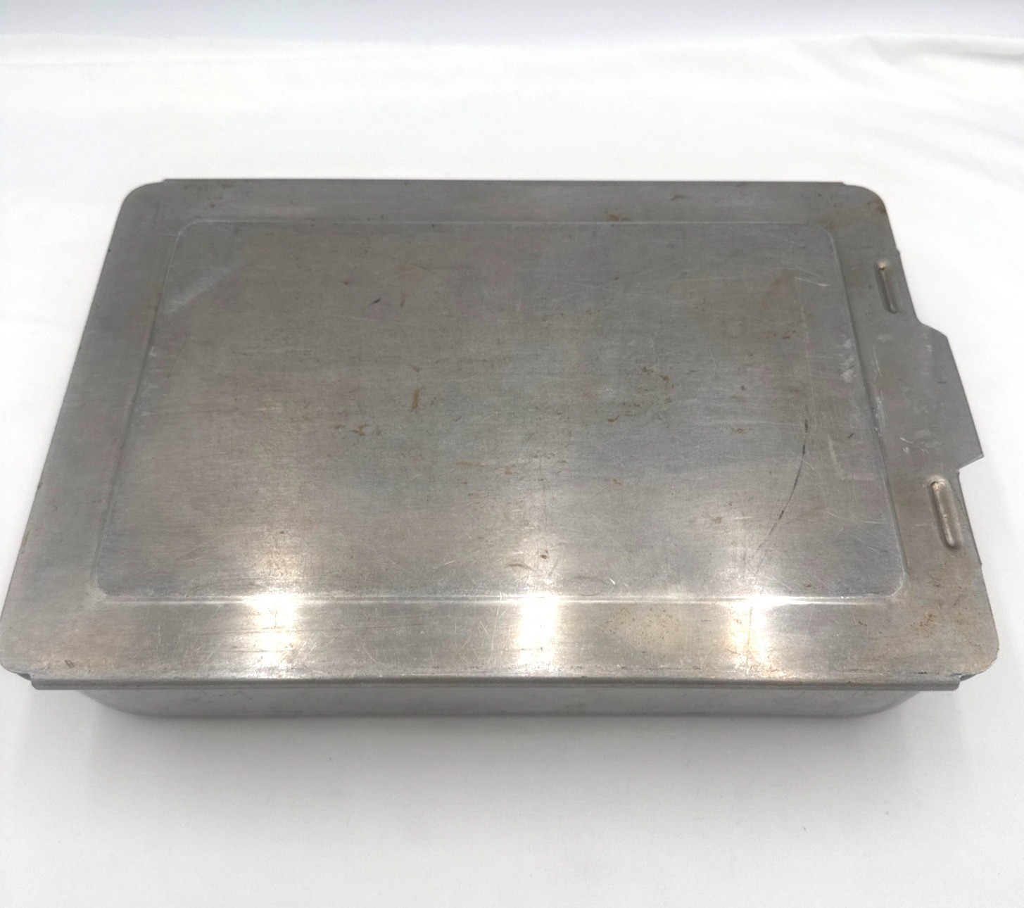 Vtg Mirro Aluminum Baking Pan With Lid 13