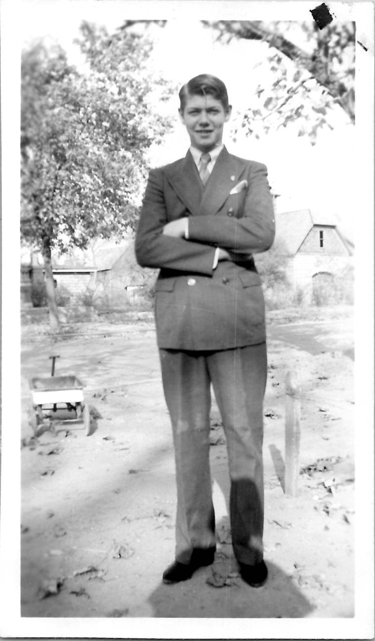 Handsome Italian European Looking Man in a Suit Snapshot 1930s Vintage Photo