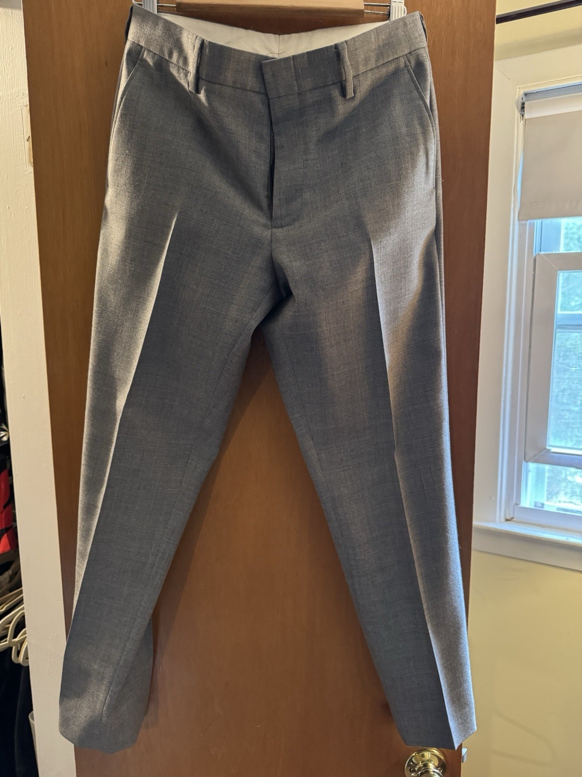 J.Crew Bowery Slim Fit Wool Dress Pants Gray 31x28.5 Mens Trousers