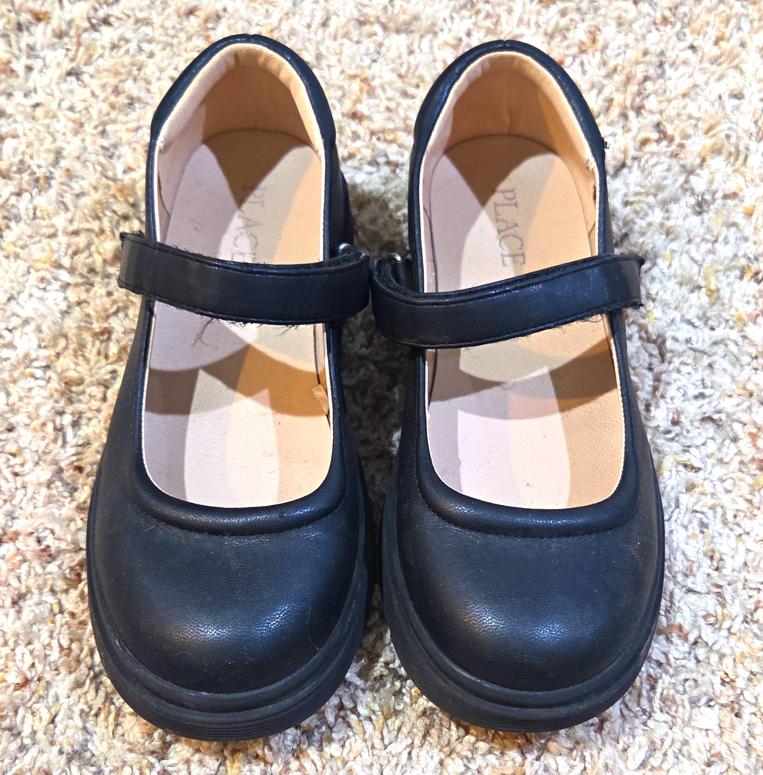 The Children\'s Place Girls Black Mary Jane Dress Shoes Hook & Loop Round Toe 2 The Children\'s Place Girls Black Mary Jane Dress Shoes Hook & Loop Round Toe 2