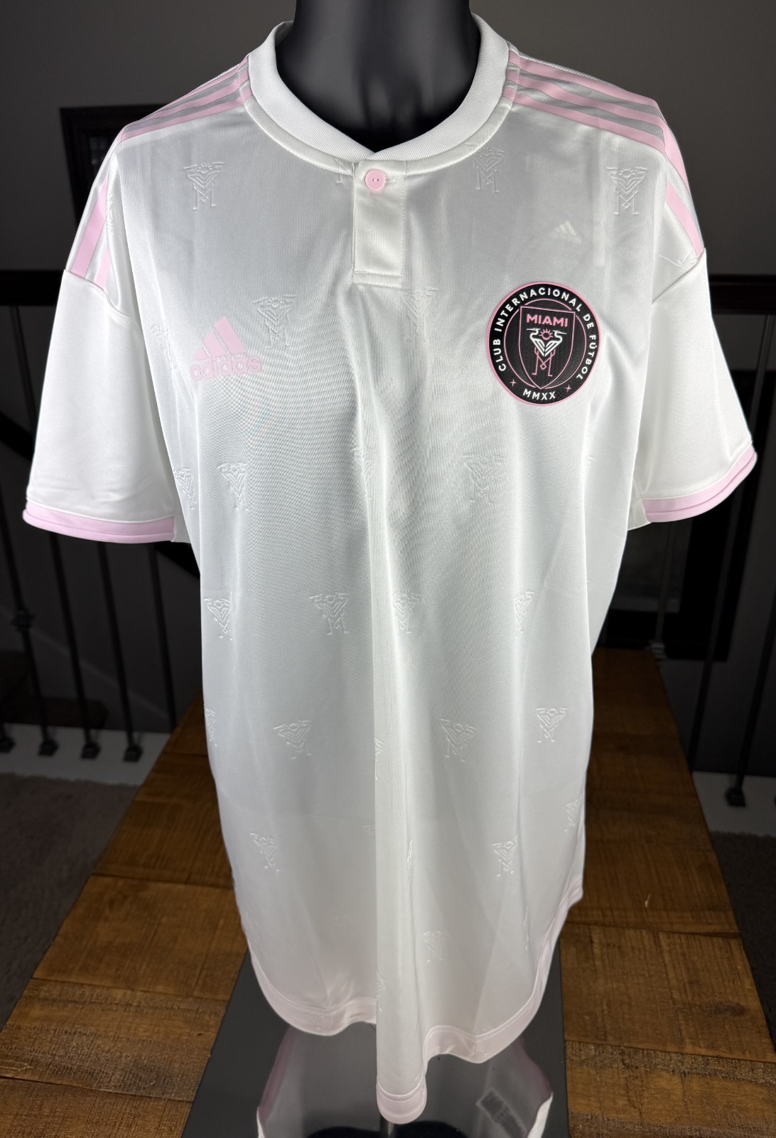 MLS Adidas Mens XL Miami International Soccer Jersey Shirt White AeroReady