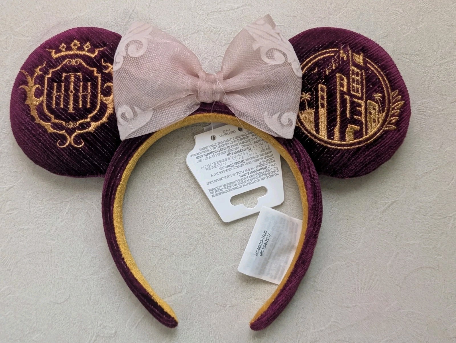 Disney Hollywood Studios HTH Tower of Terror Plush Ears Headband New 2026