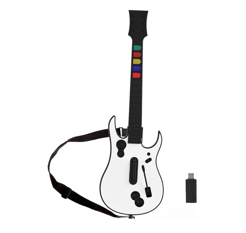 NBCP KT606 Wireless Ergonomic Gaming Guitar White for PC PS3 NBCP KT606 Wireless Ergonomic Gaming Guitar White for PC PS3