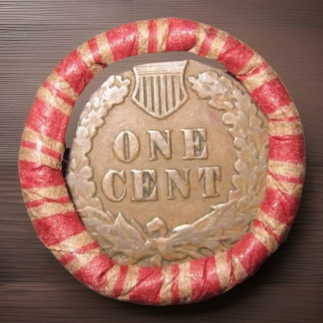 Sealed Wheat Penny Roll W/ Indian Head Tails On BOTH ENDS Wheat/Indian Cents Sealed Wheat Penny Roll W/ Indian Head Tails On BOTH ENDS Wheat/Indian Cents