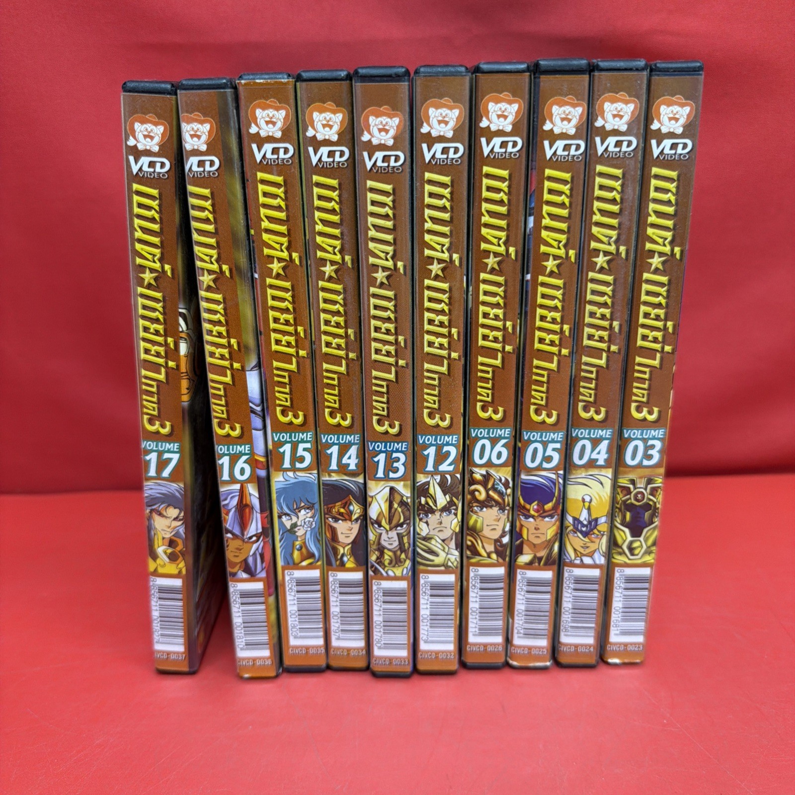 Vintage 2004 Saint Seiya Thai VCD Lot of 10 Vol 3-6 12-17 Toei Anime