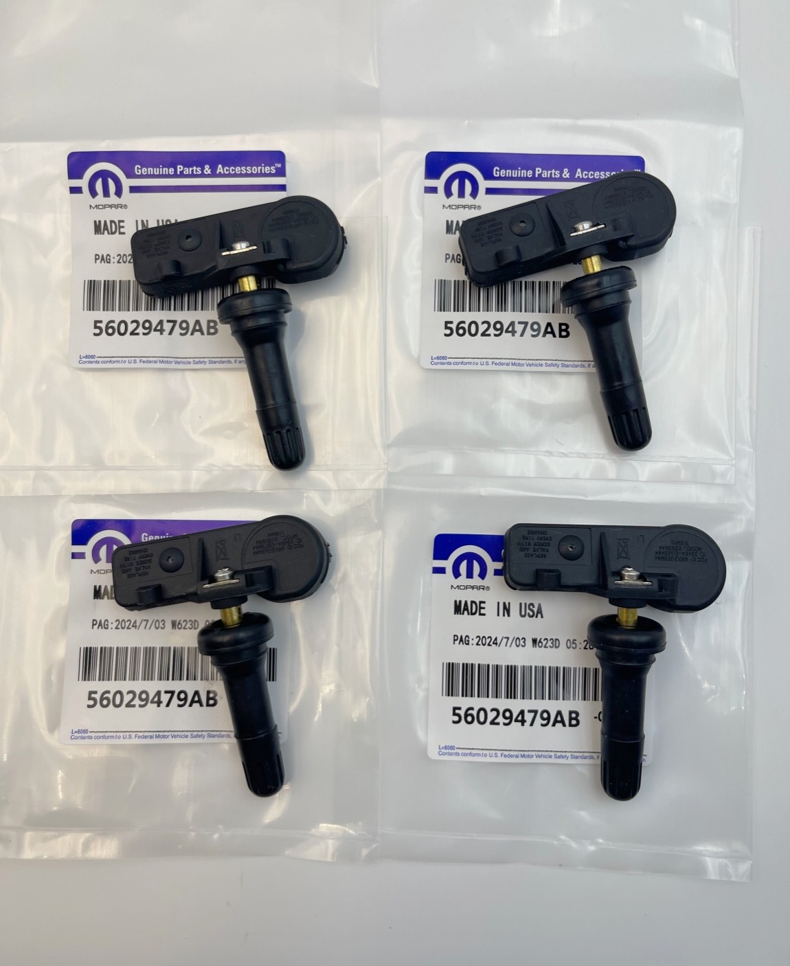 4 x OEM 56029479AB TPMS Tire Pressure Sensor for Dodge Chrysler Jeep TPM112 4 x OEM 56029479AB TPMS Tire Pressure Sensor for Dodge Chrysler Jeep TPM112
