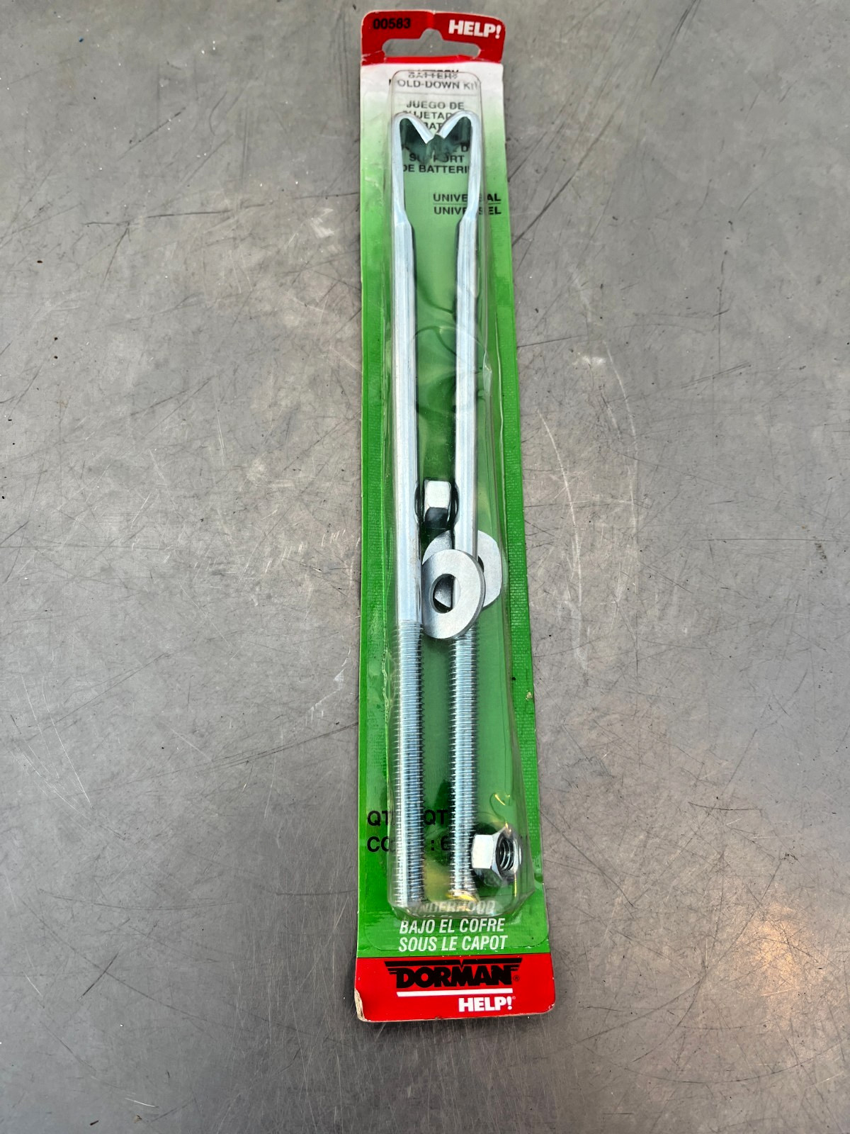 00583 Genuine Dorman BATTTERY HOLD DOWN KIT 00583 Genuine Dorman BATTTERY HOLD DOWN KIT