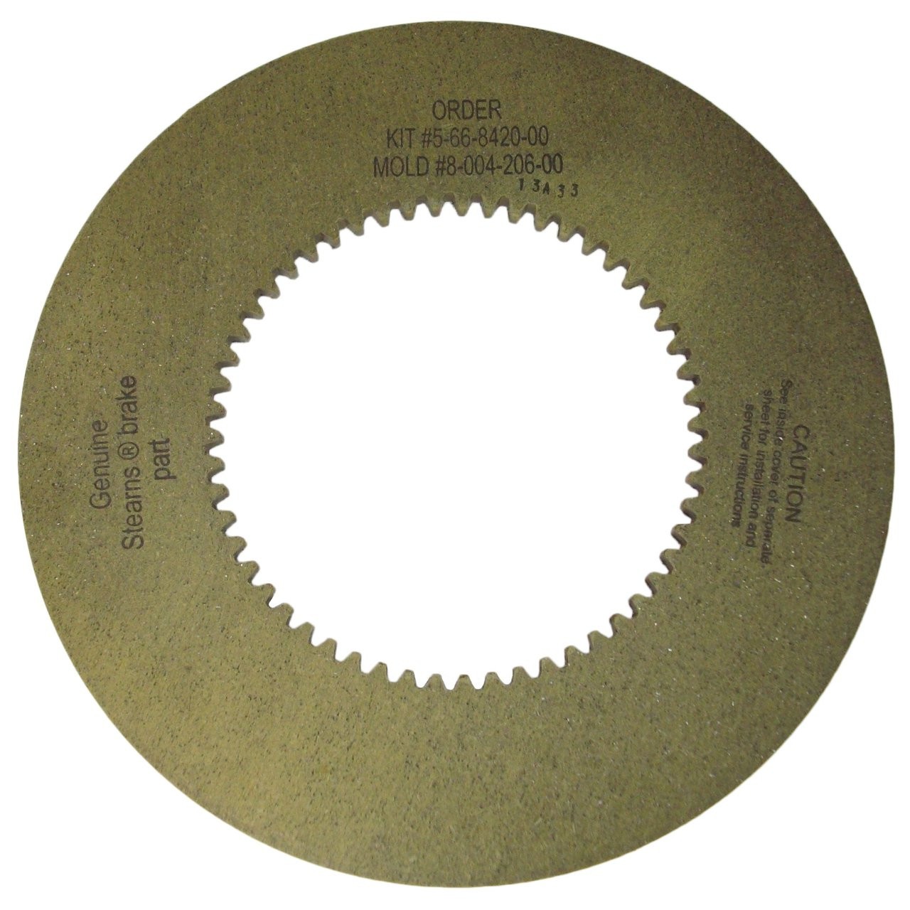 566842000 Stearns Brake Friction Disc (8-004-206-00) # 5-66-8420-00 566842000 Stearns Brake Friction Disc (8-004-206-00) # 5-66-8420-00