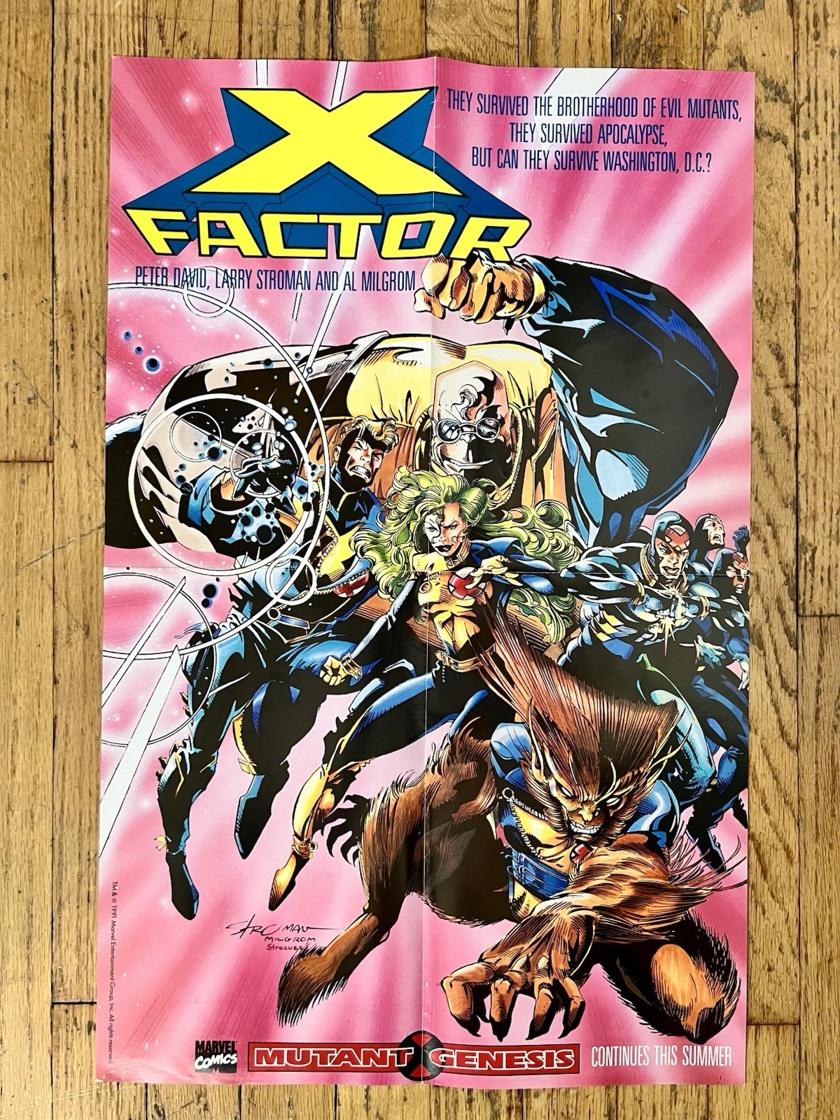 X-Factor 1991 14”x 22” Folded Poster X-Factor 1991 14”x 22” Folded Poster
