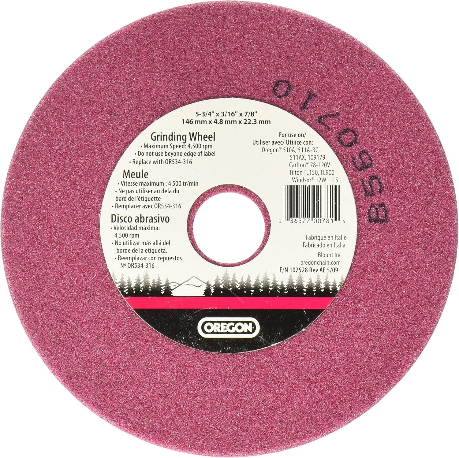 OREGON OR534-316A Grinding Wheel Saw Chain, 3/16 Inch OREGON OR534-316A Grinding Wheel Saw Chain, 3/16 Inch