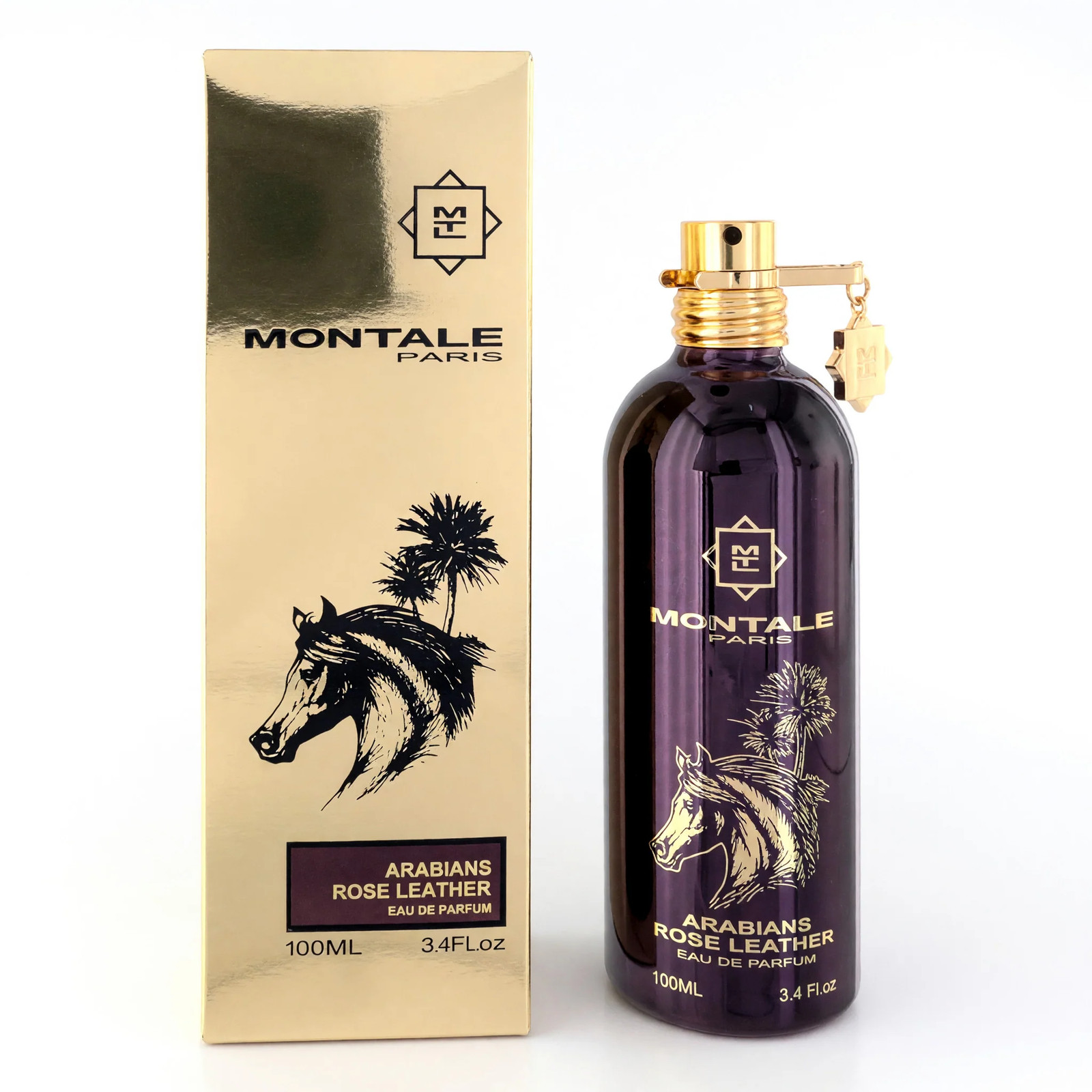 Montale Arabians Rose Leather Eau de Parfum Spray for Unisex – 3.4 oz Montale Arabians Rose Leather Eau de Parfum Spray for Unisex – 3.4 oz