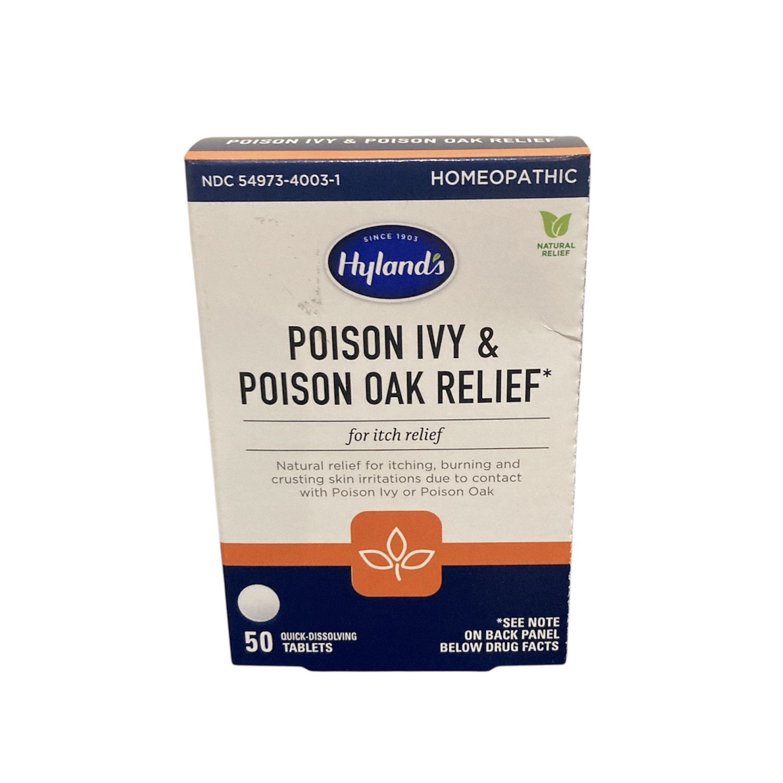 Hyland's Poison Ivy & Poison Oak Relief Tablets 50 Count
