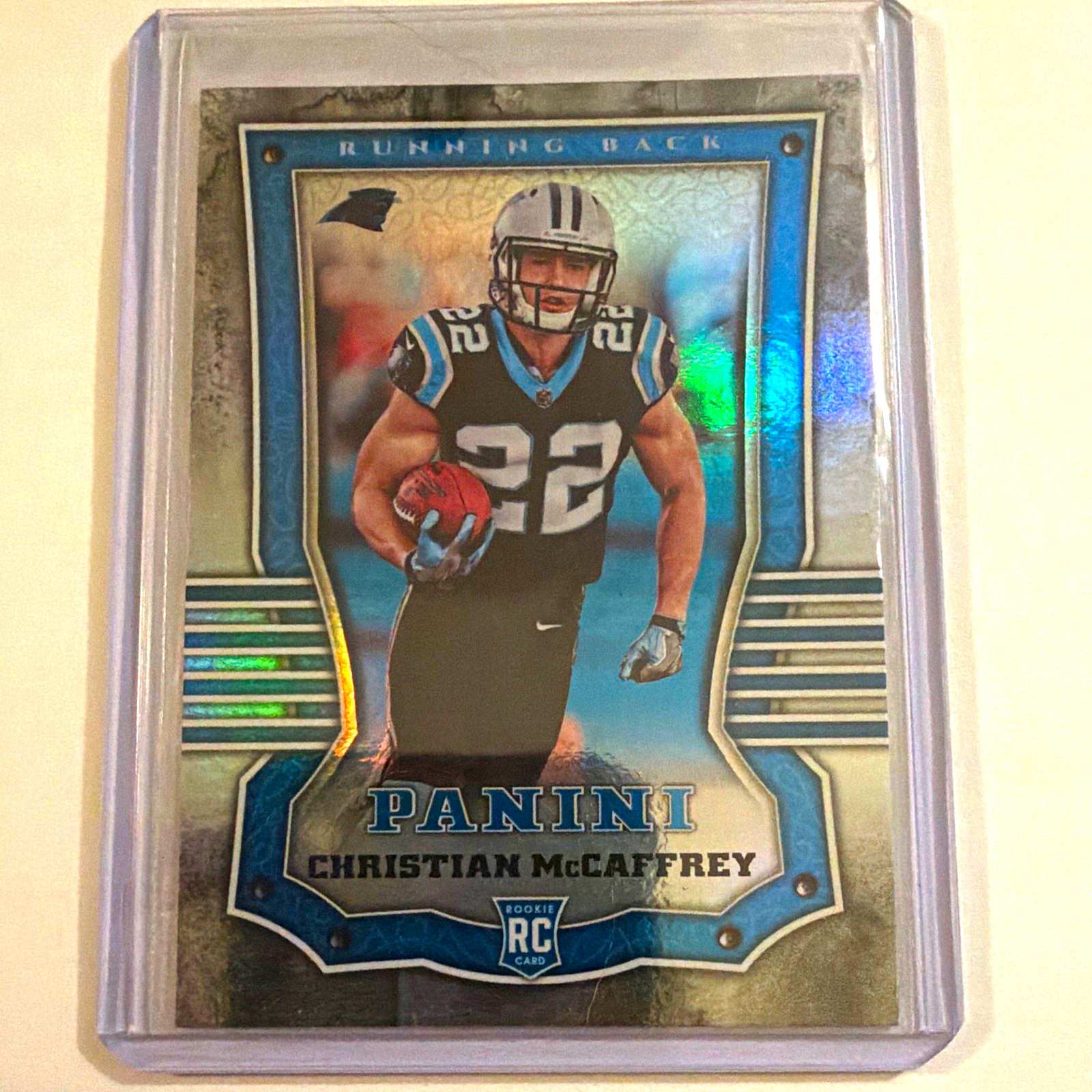 Panini 2017 Rookies Christian McCaffrey RC Shining Armor #111 Panthers NFL Read Panini 2017 Rookies Christian McCaffrey RC Shining Armor #111 Panthers NFL Read