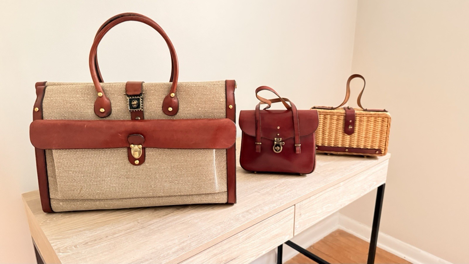 Authentic Etienne Aigner Handmade Handbags - Vintage Authentic Etienne Aigner Handmade Handbags - Vintage