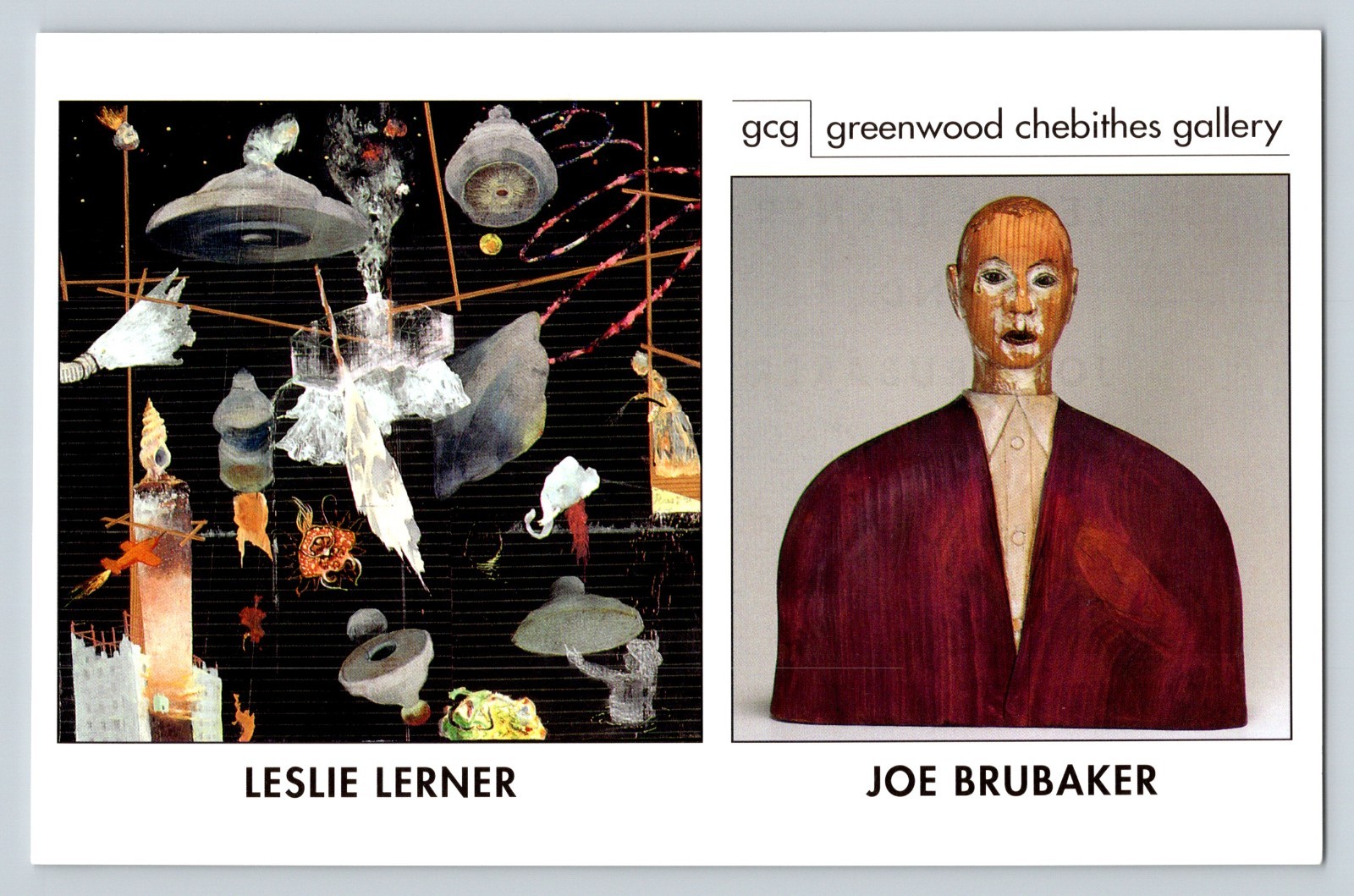 Leslie Lerner Joe Brubaker Gallery Card
