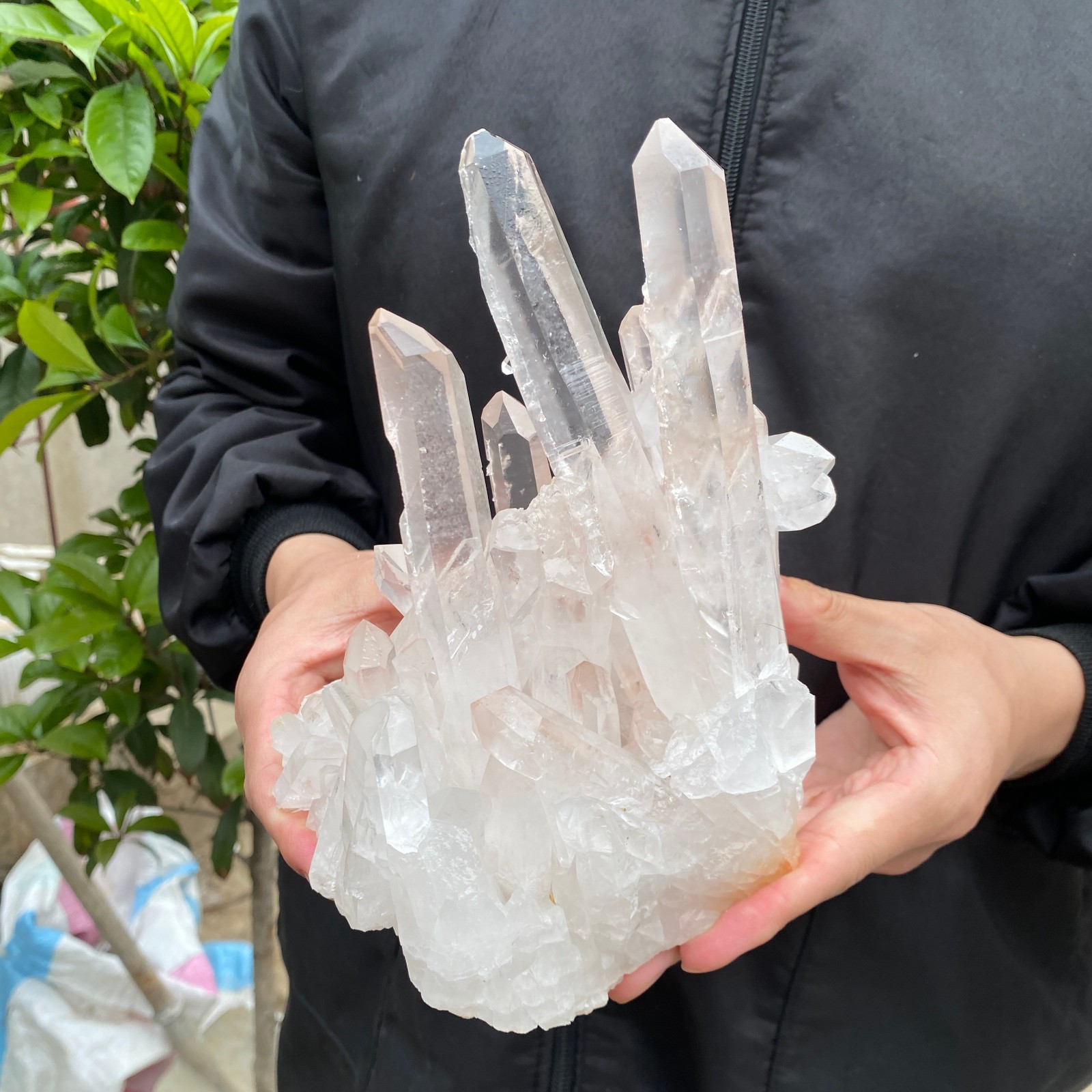 4.1lb Natural Clear White Quartz Crystal Cluster Rough Healing Specimen