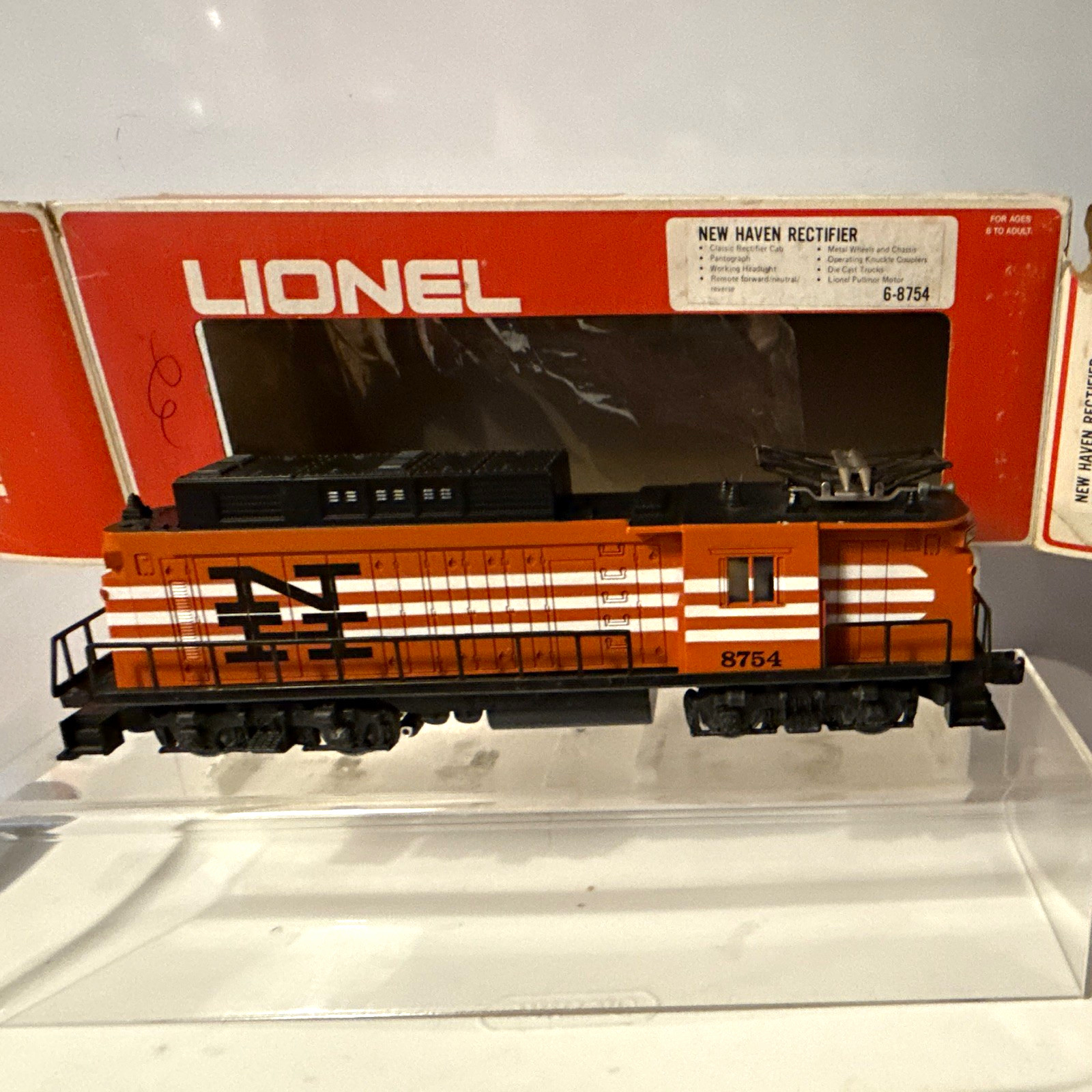 Lionel O Gauge New Haven Rectifier Electric Locomotive Analog Light 6-8754