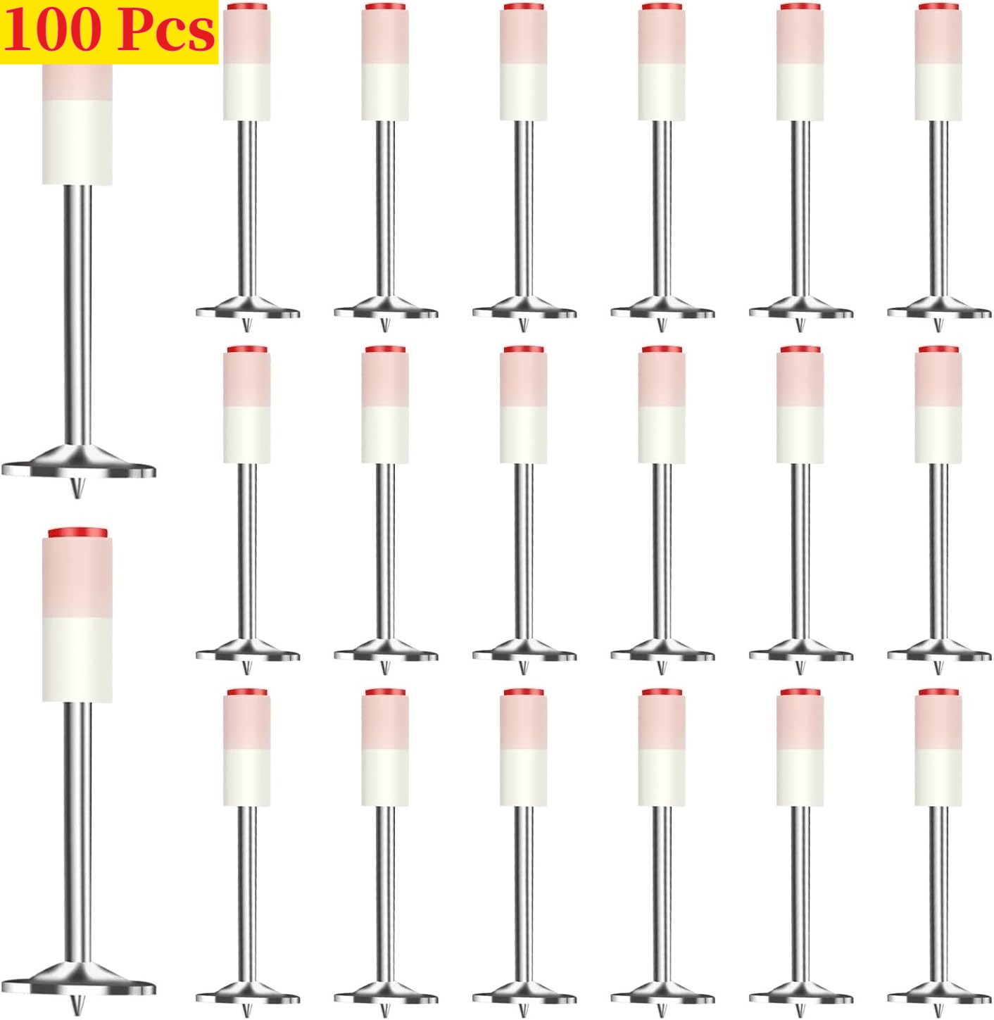 100/400Pcs Nail Gun Manual Steel Concrete Nails, 7.3mm Round Nails Wall Fastenin