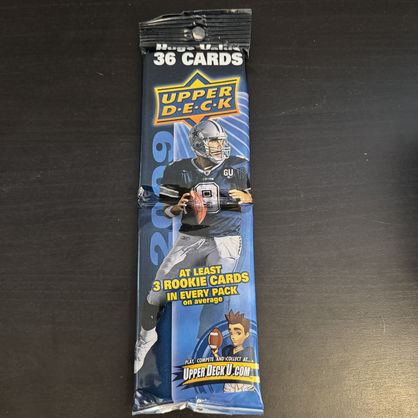2009 Upper Deck NFL Football 36-Card Fat Pack Sealed Tony Romo 2009 Upper Deck NFL Football 36-Card Fat Pack Sealed Tony Romo