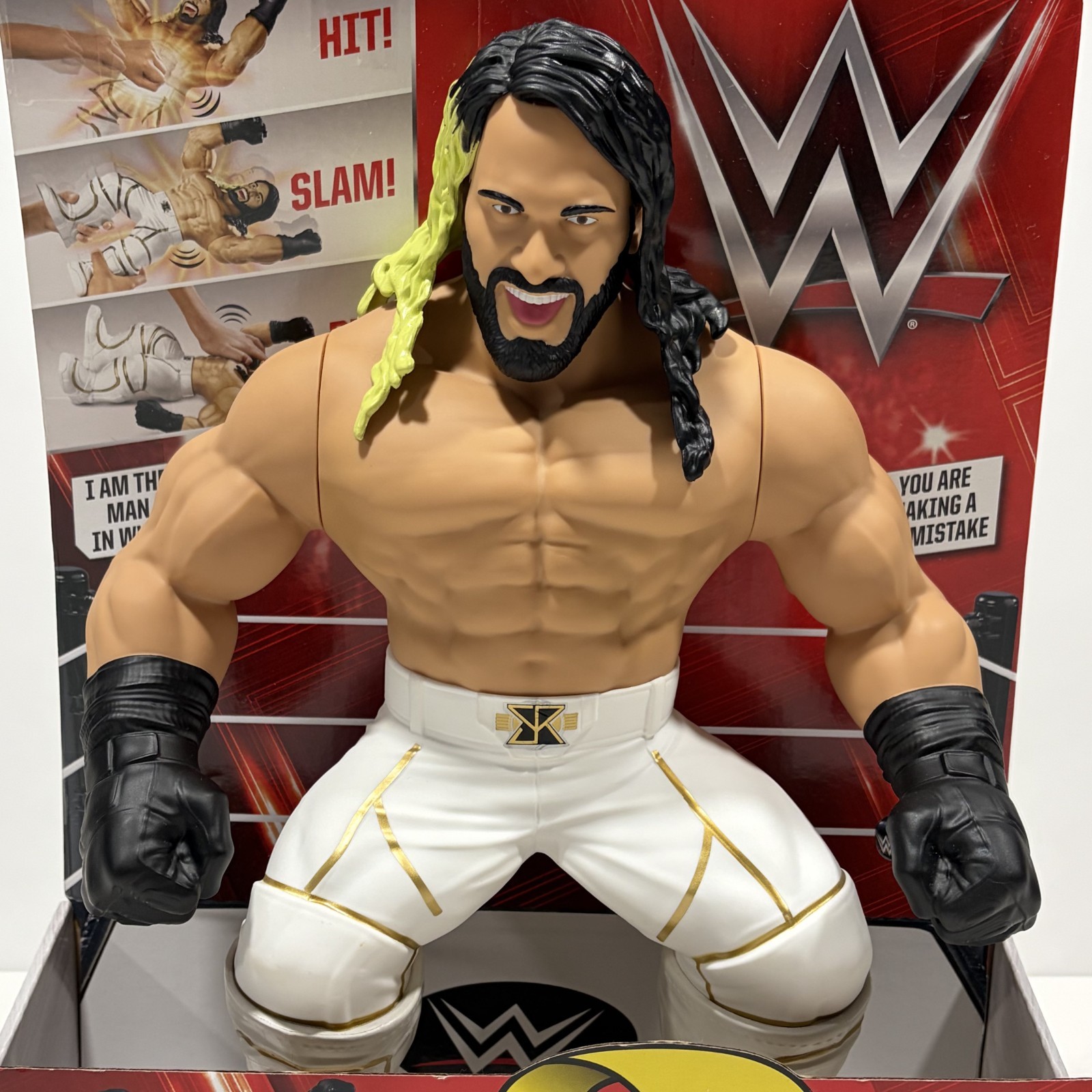 WWE Seth Rollins 3-Count Crushers 12-Inch Talking Figure 2016 Mattel New in Box WWE Seth Rollins 3-Count Crushers 12-Inch Talking Figure 2016 Mattel New in Box