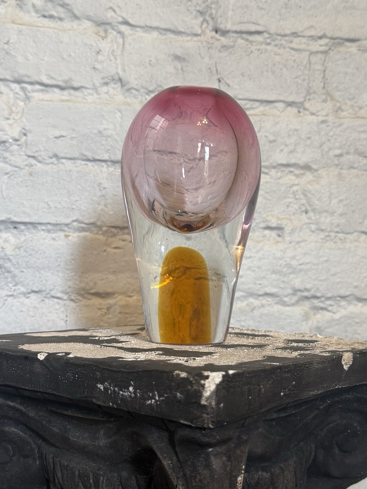 VTG 1950s 60s Josef Rozinek Czech Art Glass Vase