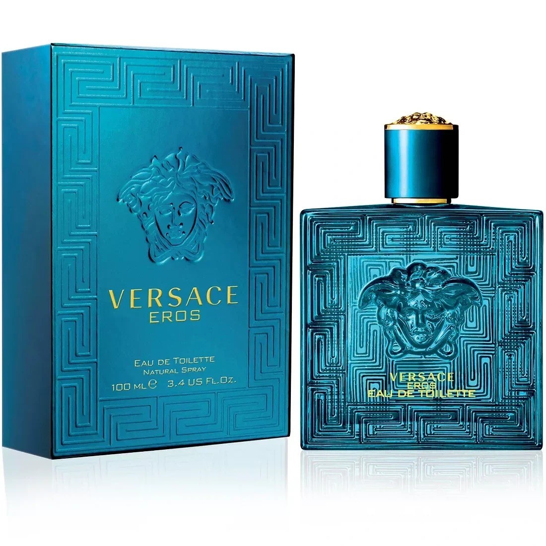 VERSACE EROS BY VERSACE 3.4 oz EAU DE TOILETTE EDT SPRAY FOR MEN NEW & SEALED