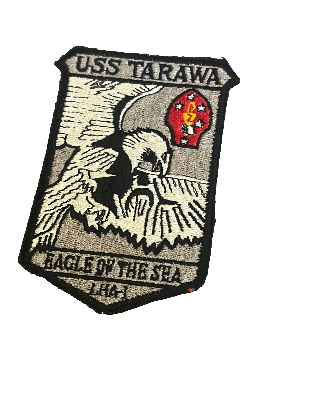 Vintage US Navy USS Tarawa LHA-1 Amphibious Assault Carrier Ship Patch Vintage US Navy USS Tarawa LHA-1 Amphibious Assault Carrier Ship Patch