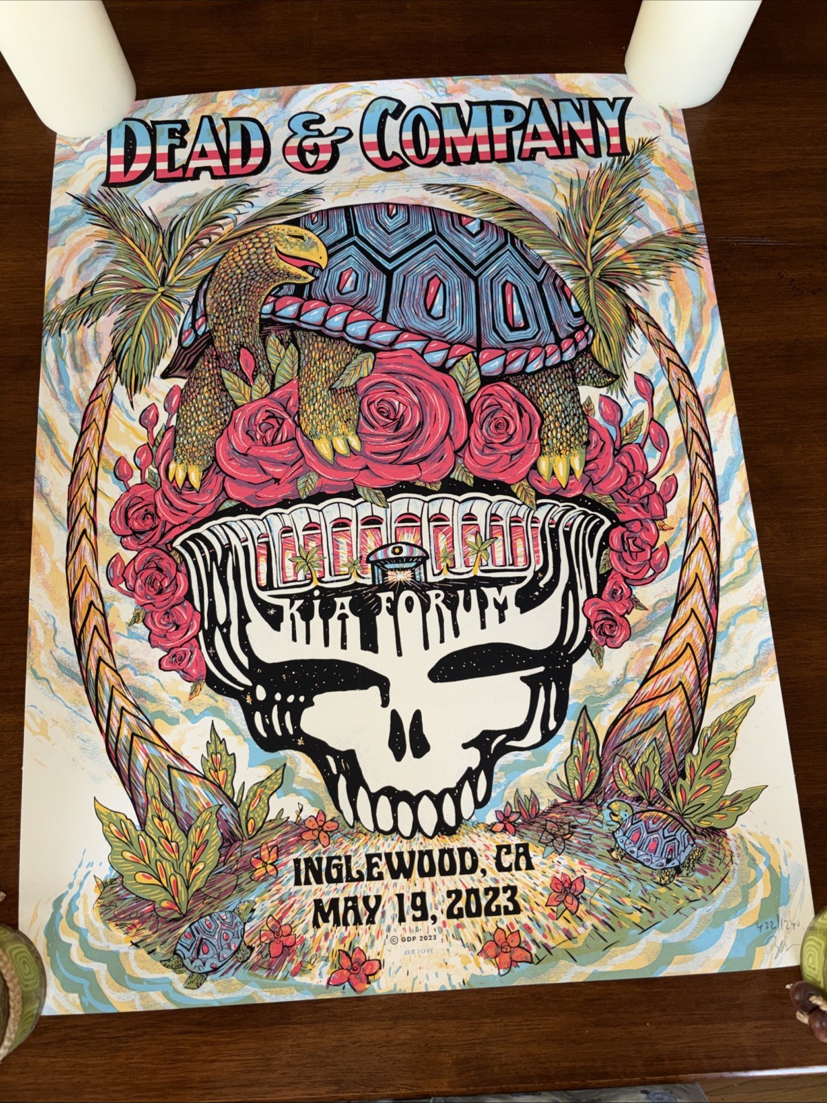 Dead & Company Poster The Forum Inglewood, CA 5/19 2023 S/N XXX/1240 Dead & Company Poster The Forum Inglewood, CA 5/19 2023 S/N XXX/1240