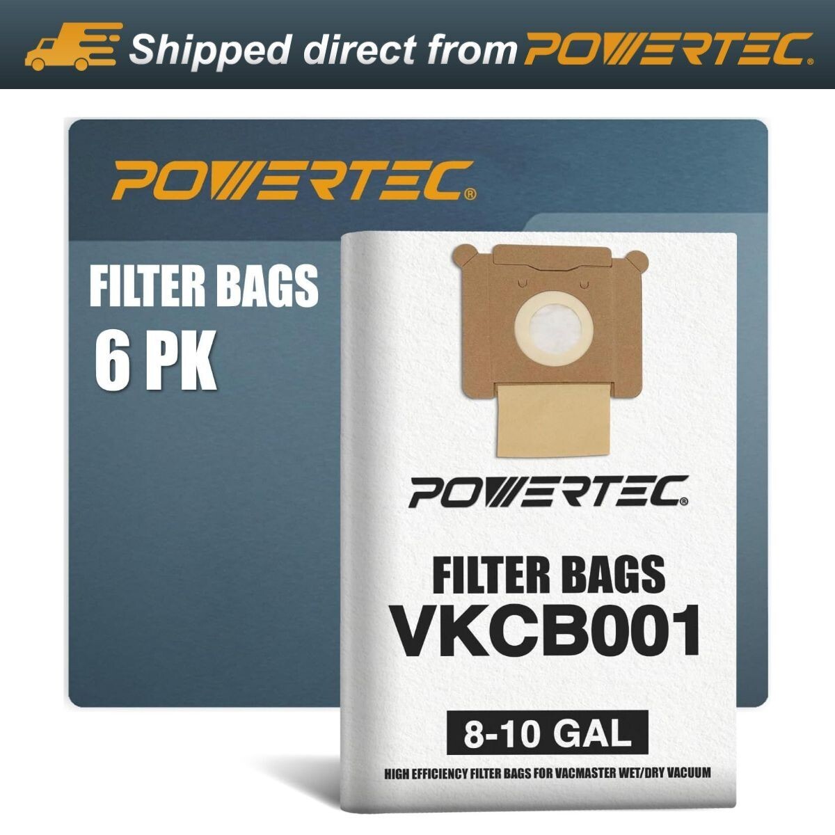 Vacmaster Fleece Vacuum Bags, 6 Pack for VK811PH & VK1011SI Models