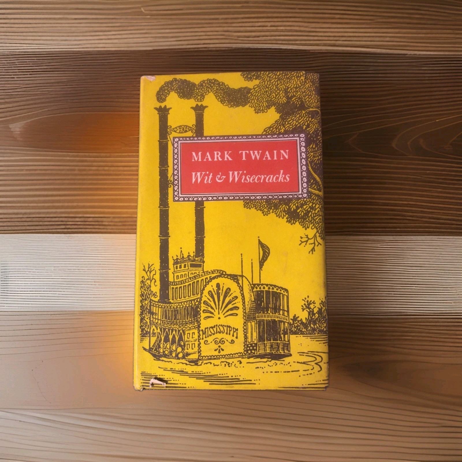 Vintage 1961 Mark Twain Wit & Wisecracks Peter Pauper Press Hardcover Book W/ DJ
