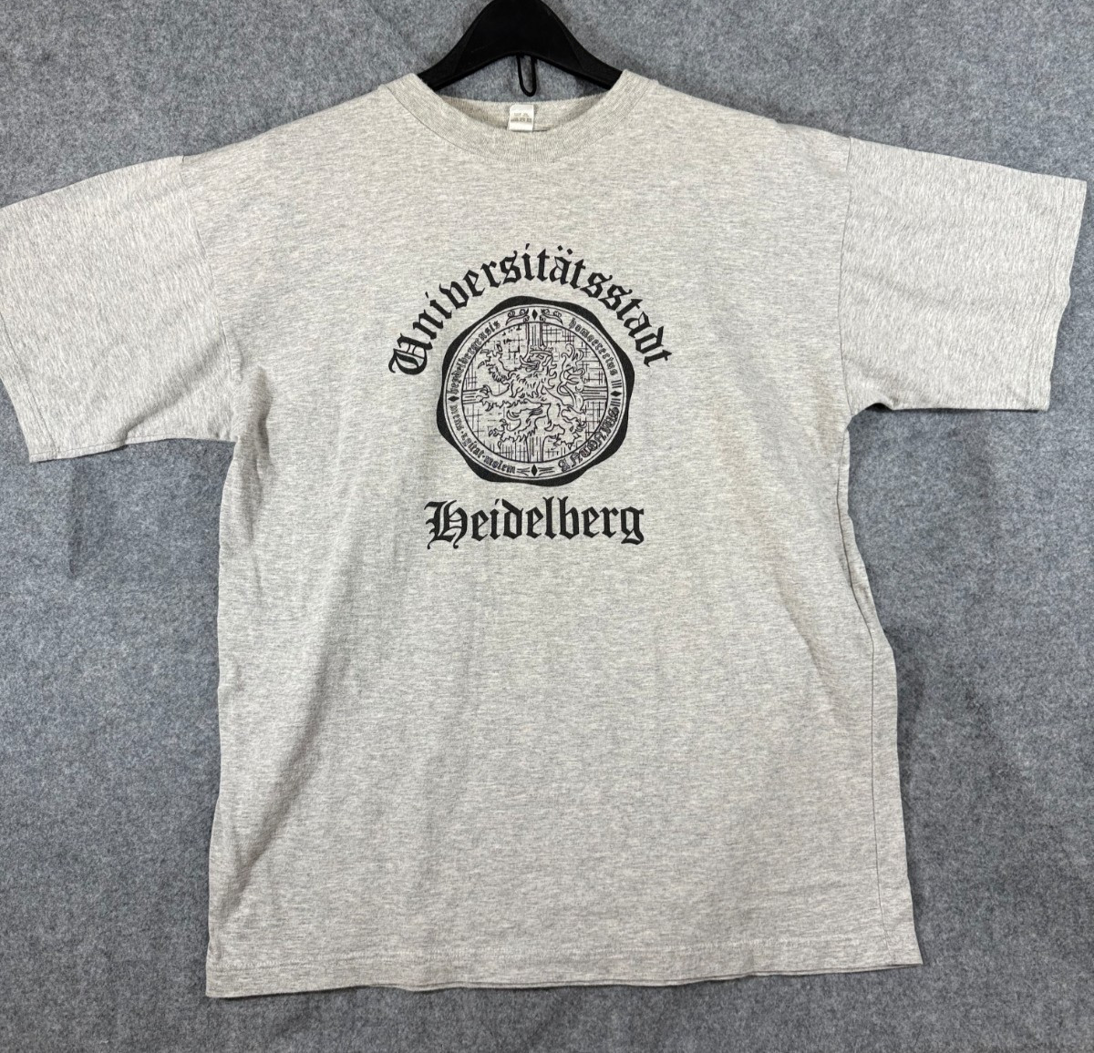 University Heidelberg Shirt T-Shirt Womens XL Heather Gray Crew Neck Vintage University Heidelberg Shirt T-Shirt Womens XL Heather Gray Crew Neck Vintage