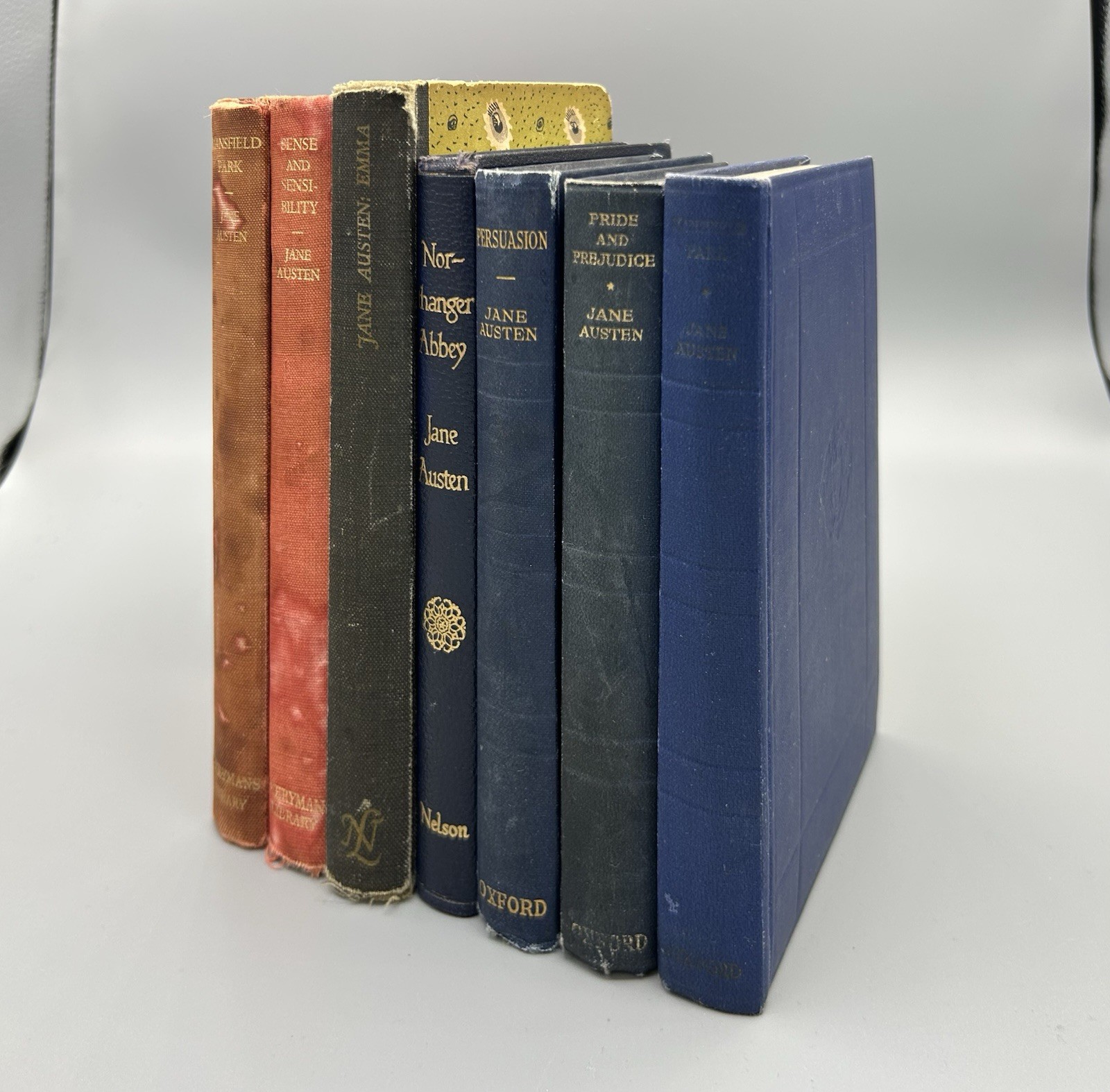 7 Vintage Jane Austen Hardback Books - World's Classics, Everyman's Library… 7 Vintage Jane Austen Hardback Books - World's Classics, Everyman's Library…