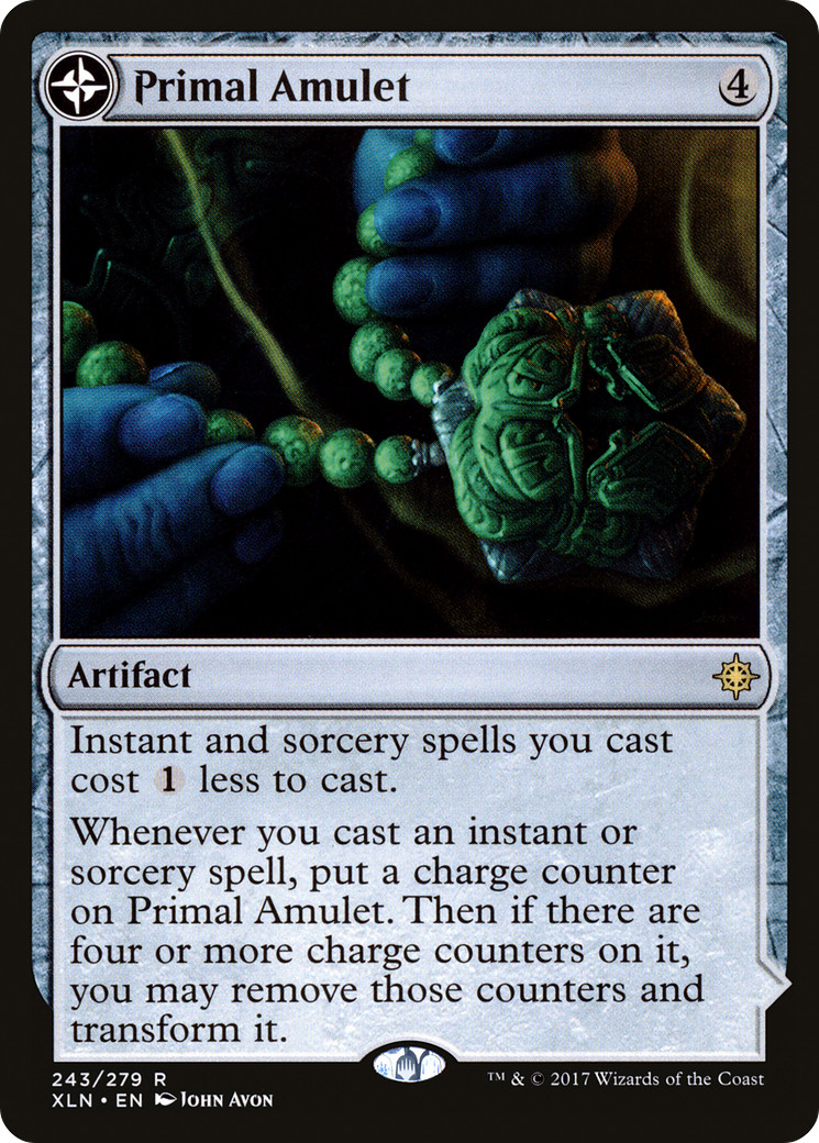 x1 Primal Amulet // Primal Wellspring XLN MTG 243 RARE M/NM 1x x1 Primal Amulet // Primal Wellspring XLN MTG 243 RARE M/NM 1x