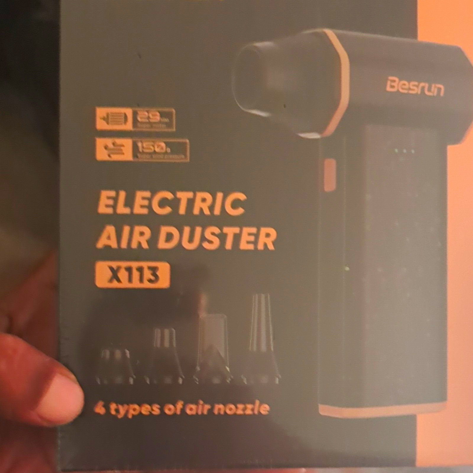 Besrun X113 Electric Air Duster Dust Blower - All-Purpose, 4 Nozzles Besrun X113 Electric Air Duster Dust Blower - All-Purpose, 4 Nozzles
