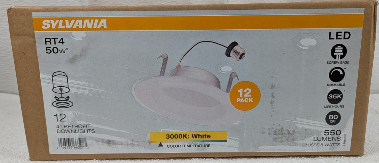 Sylvania Pack of 12 - 4 Sylvania Pack of 12 - 4