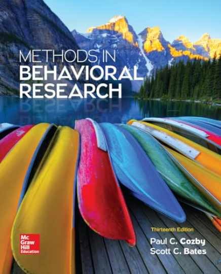 Methods in Behavioral Research - Paperback, by Cozby Paul; Bates - Acceptable Methods in Behavioral Research - Paperback, by Cozby Paul; Bates - Acceptable