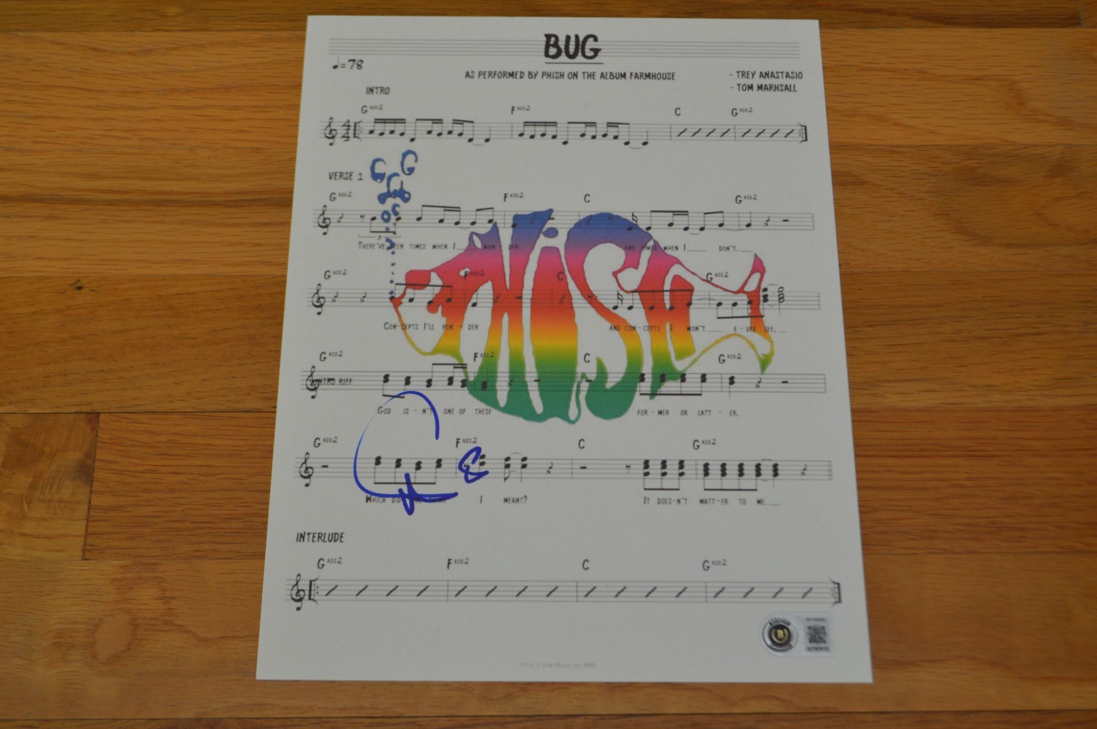 Phish ~ Trey Anastasio Autographed Phish ~ Trey Anastasio Autographed