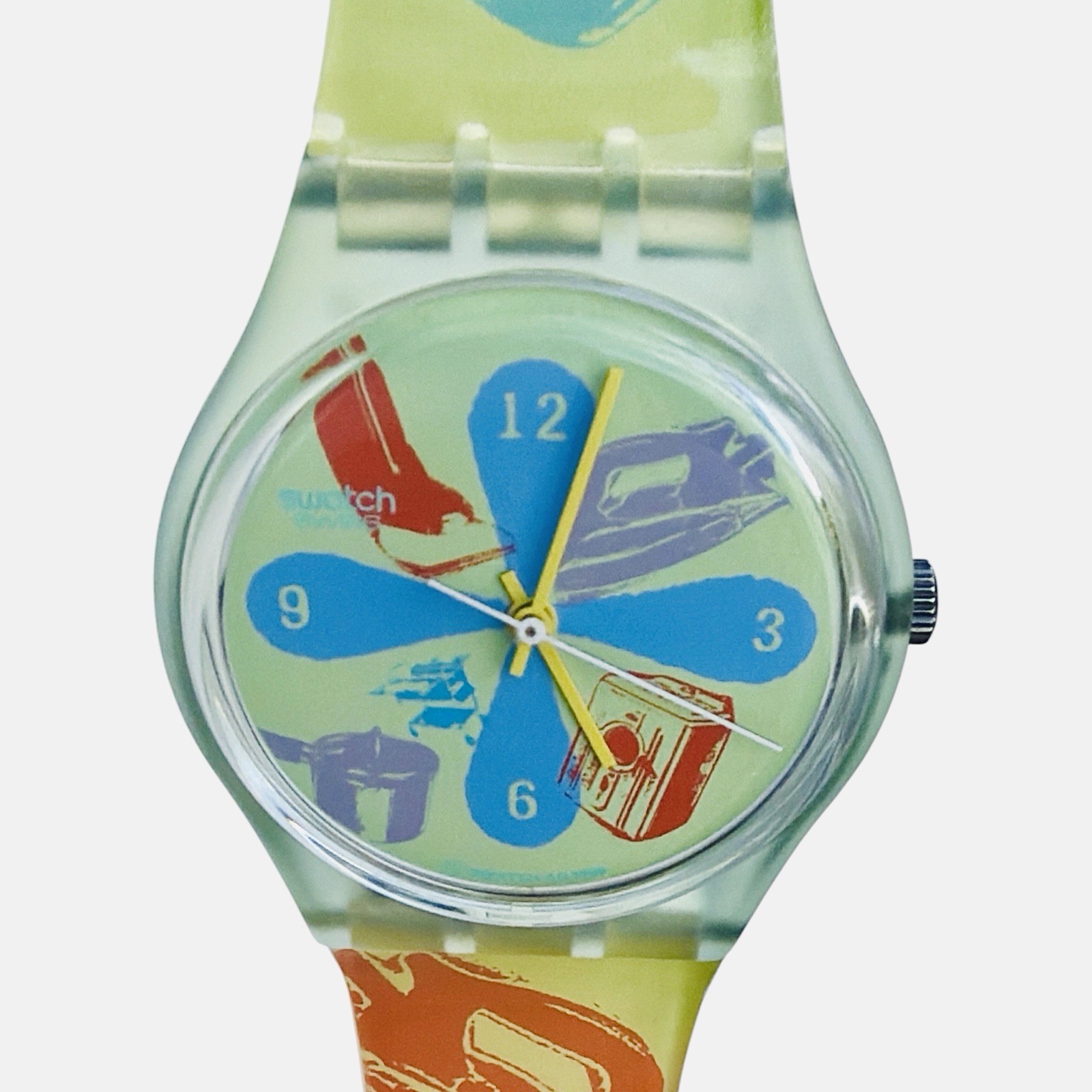 Vintage Swatch Watch Windmeal GG145 1997 Gents Design By Sue Huntley Swiss Made