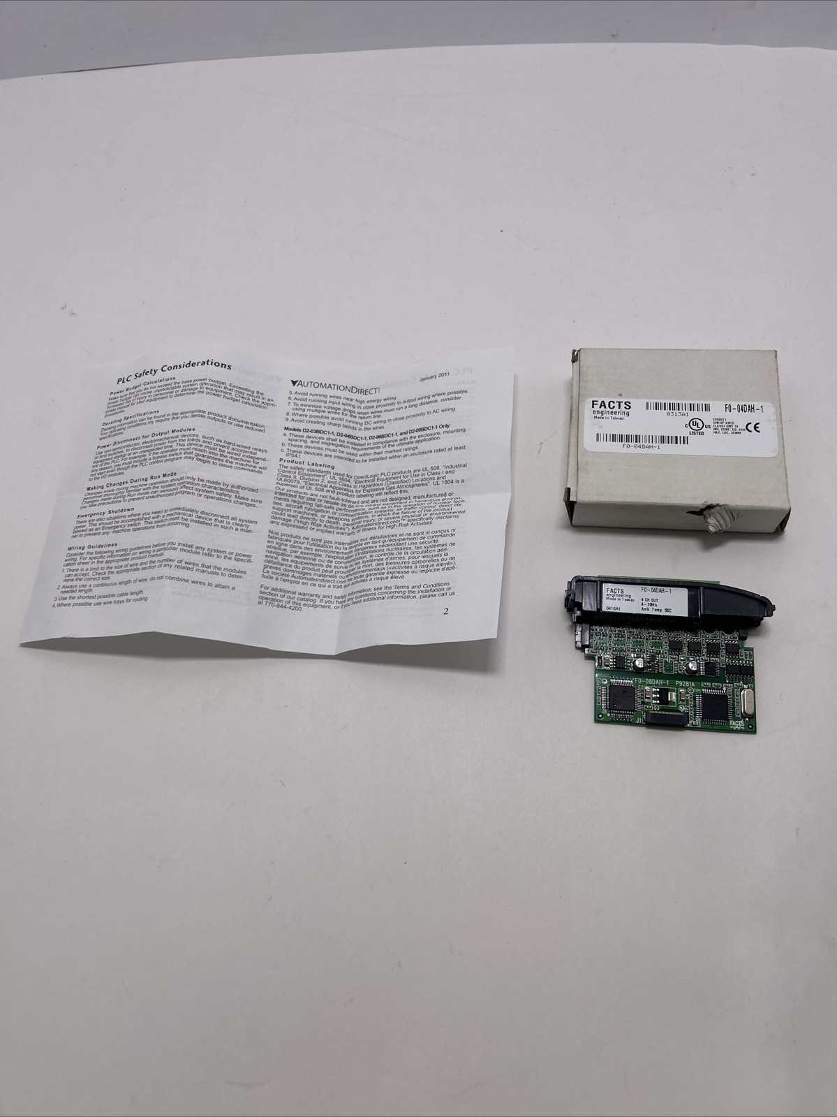 FACTS ENGINEERING F0-04DAH-1 / F004DAH1 (NEW In Box) FACTS ENGINEERING F0-04DAH-1 / F004DAH1 (NEW In Box)