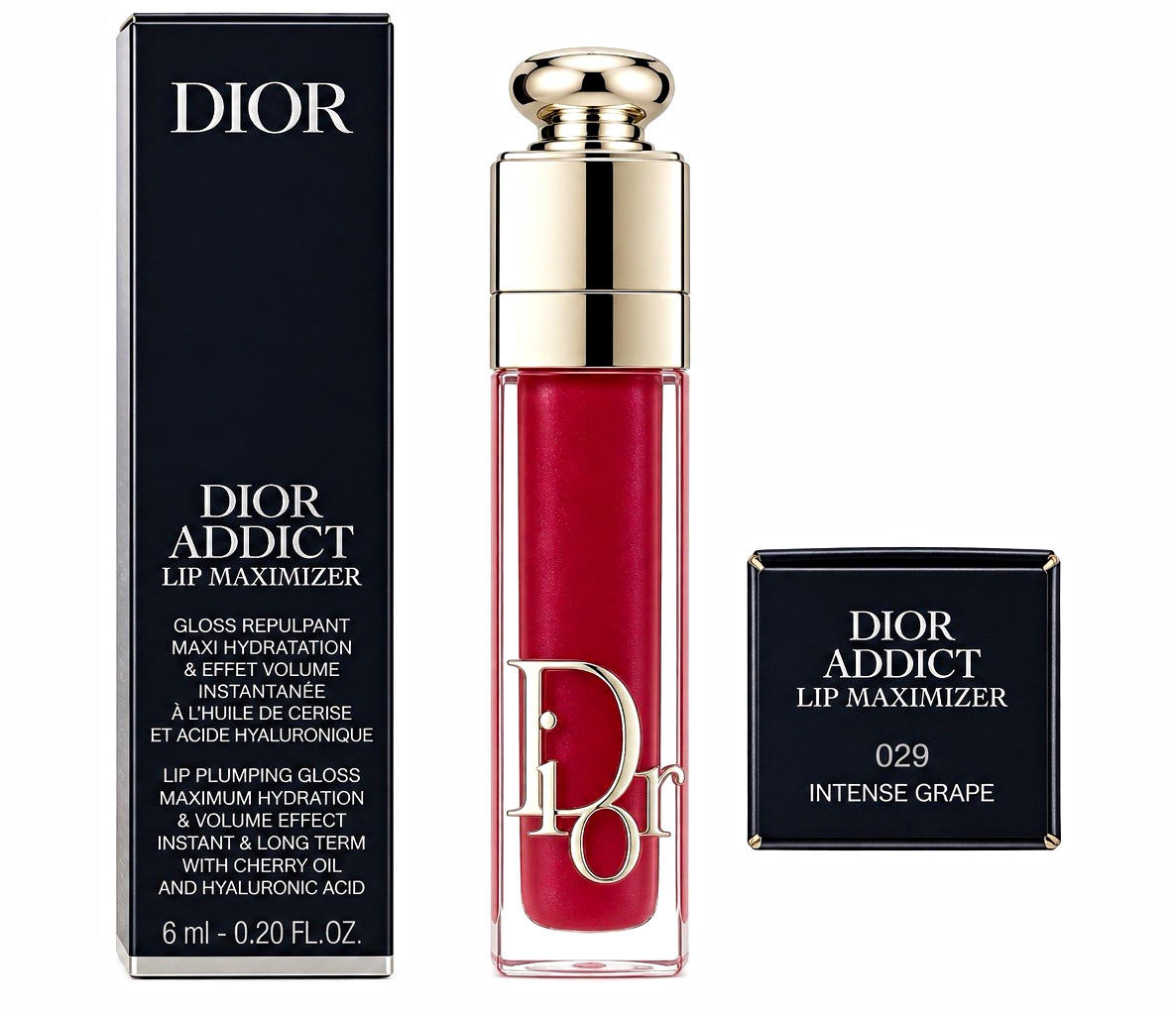 Dior Addict Lip Maximizer 029 Intense Grape Plumping Hydrating Gloss 0.20