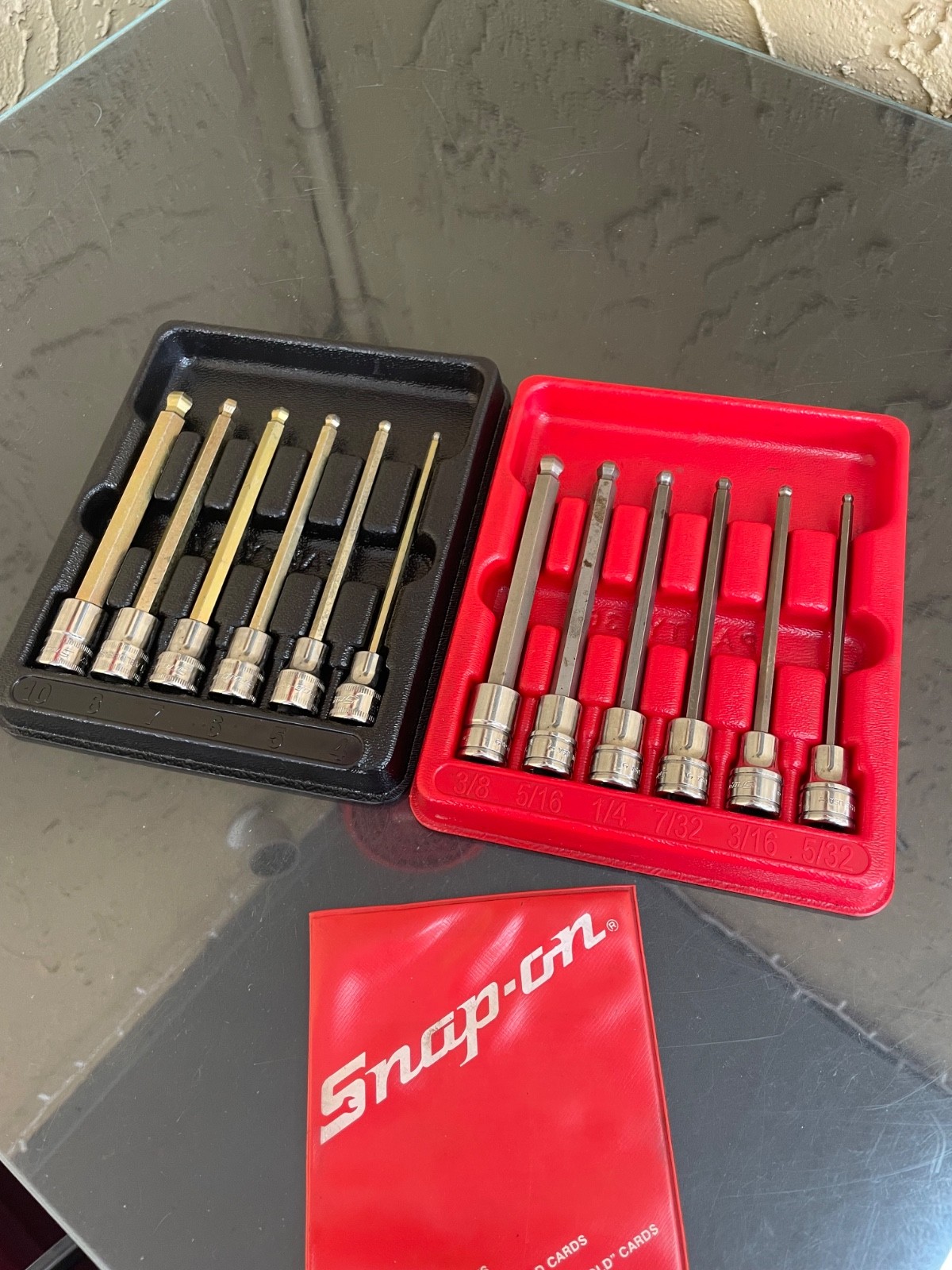 Snap On Ball Allen Long Socket Set See & Metric Ball Head Nice Condition Snap On Ball Allen Long Socket Set See & Metric Ball Head Nice Condition
