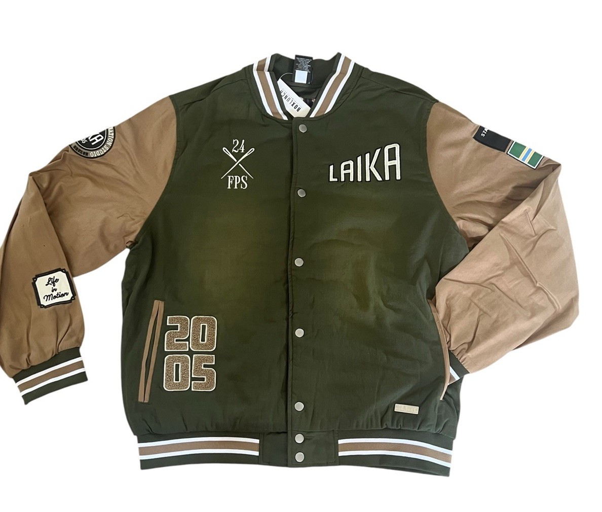 Laika Studios Denim Varsity Jacket Size XL (BoxLunch 10th Anniversary) Laika Studios Denim Varsity Jacket Size XL (BoxLunch 10th Anniversary)